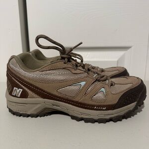 New Balance WW606BR Brown Leather Outdoor Trail Hiking Shoes Boots Size 7 B
